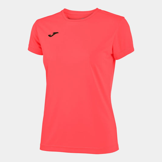 Joma T-Shirt Joma Womens T-Shirt Combi Coral Fluor S/S