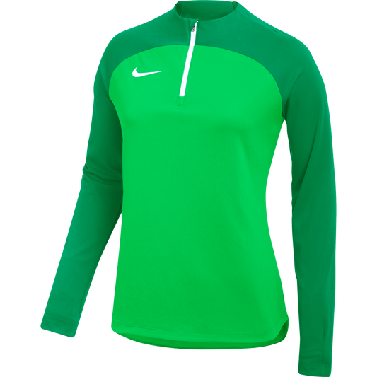 Nike 1/4 Zip Nike Womens Academy Pro 1/4-Zip - Green Spark